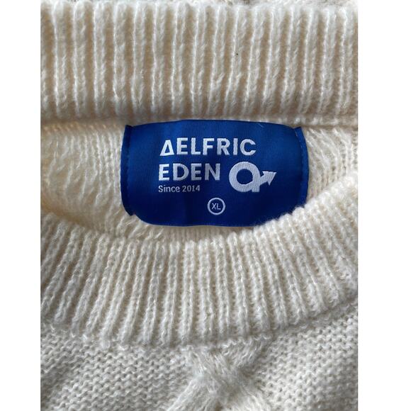 Aelfric Eden Cable Knit Fishermans Sweater Crewneck Pullover Outdoors Nordic XL - Picture 7 of 11